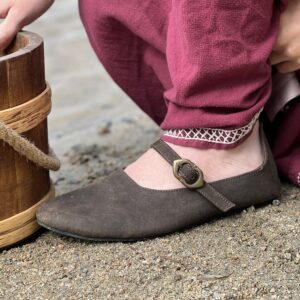 middel eeuwse schoenen bruin 39