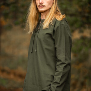 middel eeuwse shirt 'otto' groen xxl