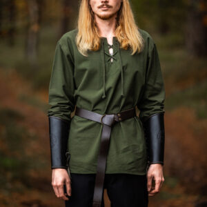 middel eeuwse shirt 'otto' groen xxl