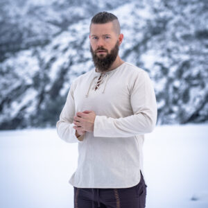 middel eeuwse shirt 'otto' naturel xxl