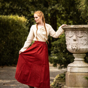 middel eeuwse rok 'dana' rood l/xl