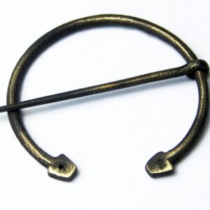 middel eeuwse metalen sluiting bruin