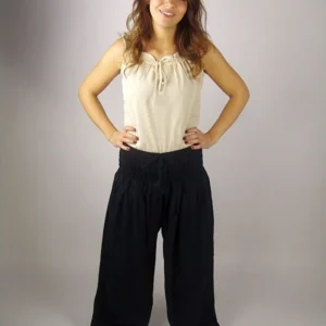 middel eeuwse broek zwart l